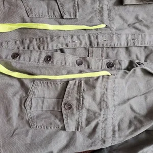 Army Green spring jacket with hood, size medium women's. Worn twice li… thumbnail 2