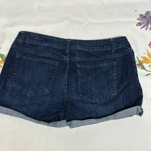 Elle Blue Jean Shorts Casual Denim Style thumbnail 5