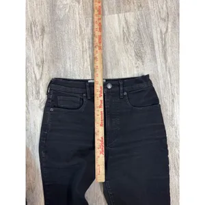Everlane‎ High Rise Authentic Stretch Black Skinny Jeans Womens 28 Tall thumbnail 8