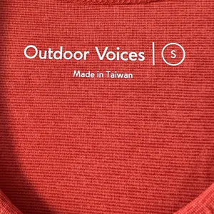 Outdoor Voices Athena Colorblock Tank Dress Small Red‎ Maroon Racerback Athletic thumbnail 8