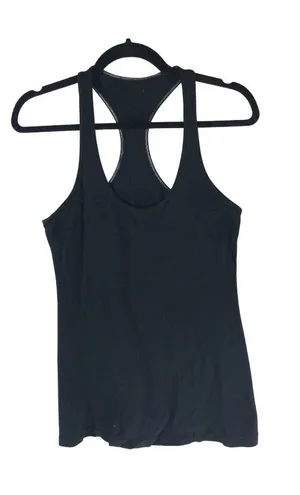 Lululemon Cool Racerback Tank Top Solid Black 8? thumbnail 1