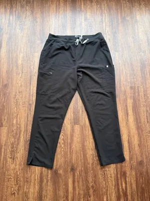 FIGS Women’s Black Yola Skinny Scrub Pants Hospital Nurse Medical Core- Size XXL thumbnail 1