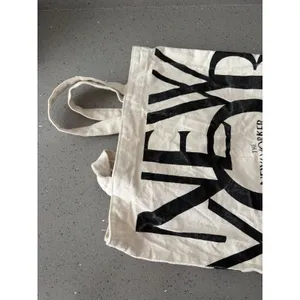 The New Yorker Magazine Tote Bag 15” Canvas Shopping Fun Chic Reusable thumbnail 6