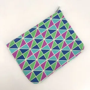 Triangl Nylon Boho Neoprene Zip Toiletry Swim Pouch‎ Bag Only Aztec Pink Blue thumbnail 2