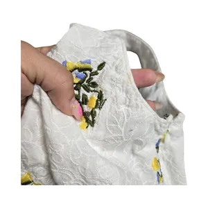 Anthropologie Vanessa Virginia Dandelion Embroidered‎ Floral Peplum Top Size: 6 thumbnail 7