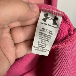 Under Armour‎ semi fitted hoodie size large pink thumbnail 5