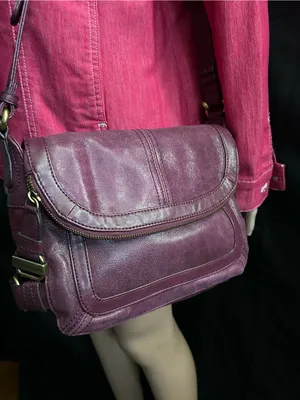 Tignanello Women's Plum Multi-Pocket Crossbody Shoulder Bag thumbnail 2