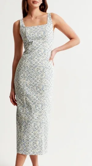 Abercrombie Midi Dress Column Squareneck thumbnail 1