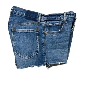 Abercrombie & Fitch The Mom Short High Rise Denim Cutoff Blue Womens 27 4 thumbnail 3