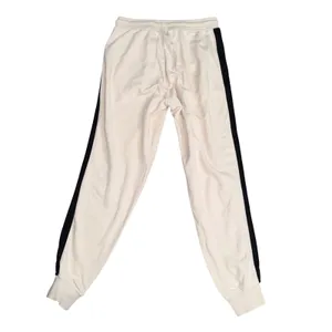 ATM Anthony Thomas Melillo Joggers Womens Small Cream Black Stripe AW3155-FC EX thumbnail 5