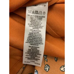 French Connection Dress Orange Floral Square Neck‎ Long Sleeve Midi thumbnail 9