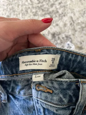 Abercrombie Curve Love High Rise Mom Jean thumbnail 3