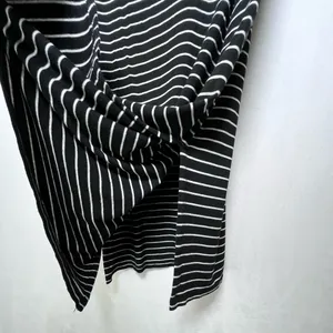 Madewell Women Black White Stripe Midi Stretch Tank Dress Sz XS Viscose Coastal thumbnail 5