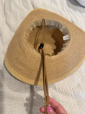 Midwest Gloves & Gear Women's Straw Sun Hat with Chin Strap thumbnail 3