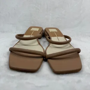 Dolce Vita Paily Cafe Tan‎ Braided Block Heel Square Toe Slide Sandals Est 11 thumbnail 3