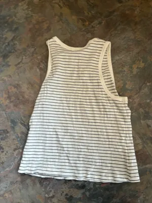 H&M Striped Ribbed Top thumbnail 2