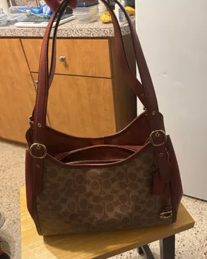 COACH Lori Shoulder Bag Tan Rust Signature Canvas Shoulder Bag C4825 thumbnail 1