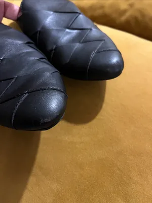Big Buddha Black Woven Pointed Slip-On Mules thumbnail 3