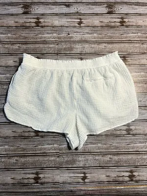 aerie White Cotton Shorts Coastal Beach Size XXL thumbnail 2