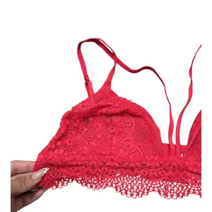 Victoria's Secret Red Lace Bralette Size: XL thumbnail 2