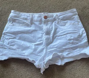 White Distressed Kohl's Shorts thumbnail 1