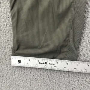 Lululemon Beyond The Studio Crop Pants Olive Green Athleisure Women's 8 x 25 thumbnail 9