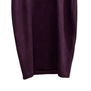 DKNY Women's Purple‎ V-Neck Ruffled Cap-Sleeve Sheath Dress Size 4 thumbnail 5
