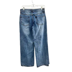 Disclosure‎ Pink Bow Wide Leg Jeans Coquette Denim 5/27 Girly Scandi Girl Party thumbnail 2