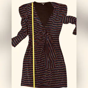 Sugar Lips Sparkle Wrap Special Occasion Dress‎ Women’s Size Medium Multicolored thumbnail 7