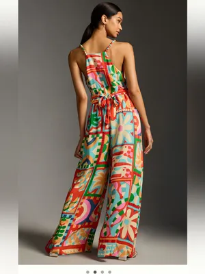 FARM Rio Cutout Halter Jumpsuit thumbnail 2