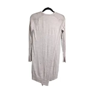 Allsaints Spitalfields Beige Asymmetrical Hem Merino Wool Sweater Dress 4 thumbnail 3