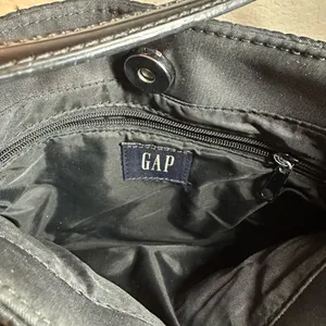 GAP Black Quilted Handbag thumbnail 3