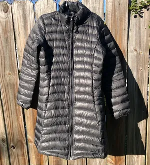 CB Sports Black Down Puffer Long Packable coat/Jacket S thumbnail 1