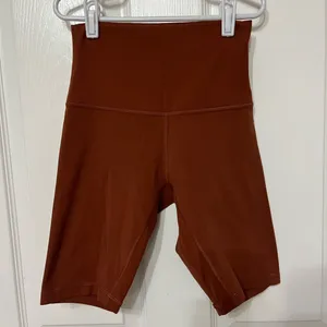 Lululemon Align Biker Short 8” Dark‎ Terracotta Size 8 thumbnail 2