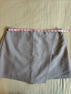 Abercrombie Light Gray Mini Skort thumbnail 3