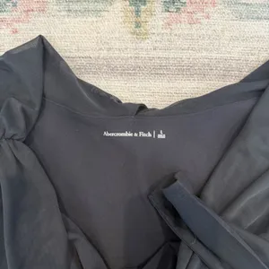 Abercrombie & Fitch Sheer Black Bodysuit Large Deep V Neck‎ Whimsy Soft thumbnail 7