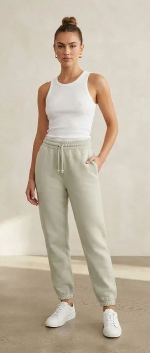 Tna Women Sweatpants S Sage Green Cozy Fleece Mega High Rise Joggers thumbnail 1