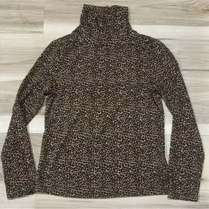 Bar III Animal Print Turtleneck Top Brown Women’s Small thumbnail 4