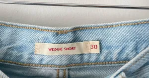 Light Wash Wedgie Shorts thumbnail 6