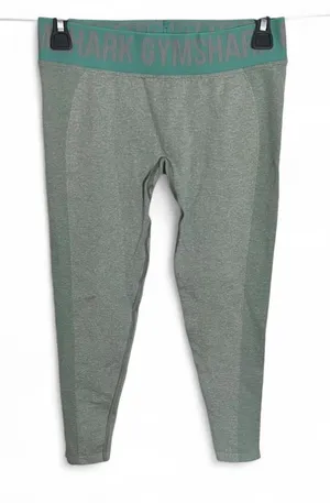 Gymshark Flex Low Rise Legging Women’s Size M Spring Green Marl/Jade Green thumbnail 1
