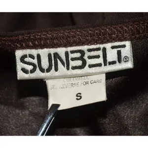 Sunbelt Women's Maxi Dress Size S Brown Faux Suede Y2K Vintage Lagenlook Slits thumbnail 6
