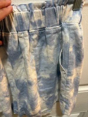 Abercrombie & Fitch Blue and White Tie-Dye Athletic Shorts thumbnail 2