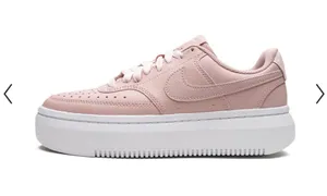 Nike Pink Court Vision Alta Platform Sneakers for Women thumbnail 1