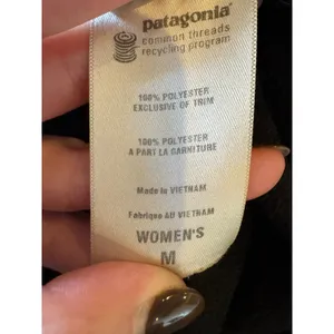 Patagonia Sweatshirt Women‎ Medium Black Quarter Zip Fleece Pullover Gorpcore thumbnail 8