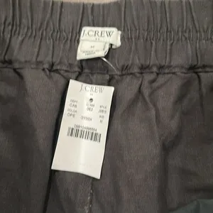 NWT JCrew Factory Dark Gray Embroidered Shorts Sz M thumbnail 3