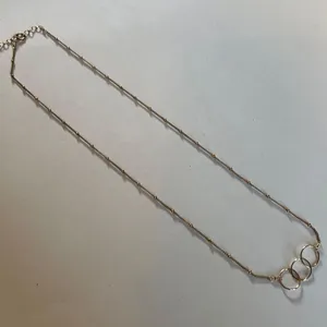 Gold Three Circle Necklace thumbnail 1