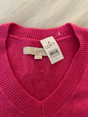 Loft Pink Knit Sweater thumbnail 3