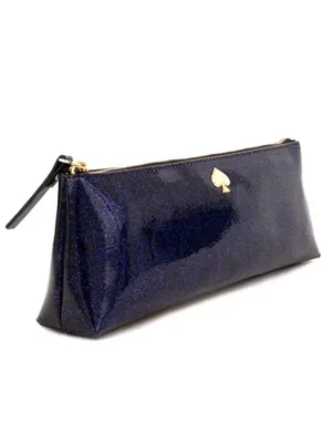 Kate Spade Glitter Bug Mattie Cosmetic Bag Navy Blue Sparkle NWT thumbnail 12