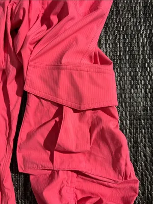 Lululemon Dance Studio Relaxed Mid-Rise Cargo Pant *Unlined Glaze Pink Sz Small thumbnail 4