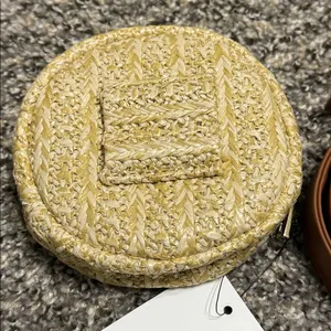 Woven Round Pouch and Brown Belt Fanny Pack thumbnail 5